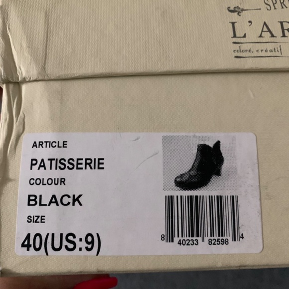L’artiste black booties size 9 - Picture 4 of 5
